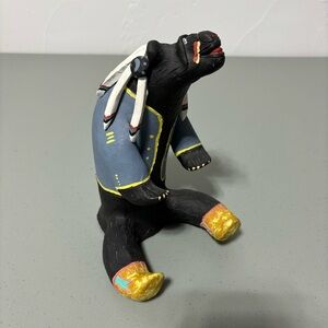 Pueblo Native American Indian Bear Pottery Terra Cotta Headdress Slight Damage